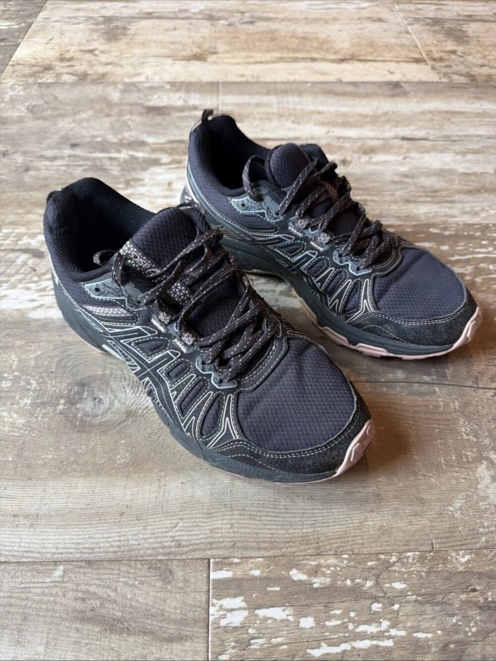 ASICS Gel Venture 7 Shoes Graphite Grey Black Pink 1012A983 Women’s 9.5 W